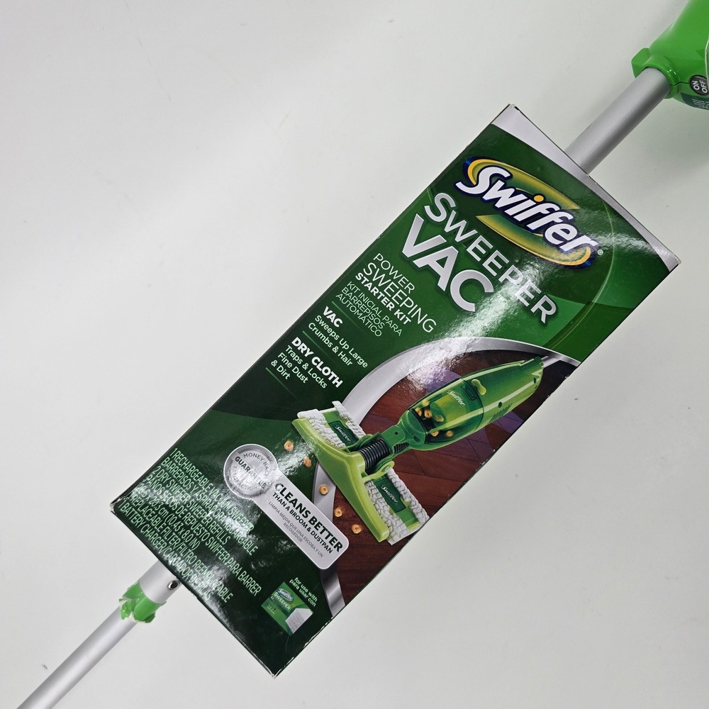 Swiffer Sweeper Vac Cordless Vacuum Cleaner Green FS4000 Starter Kit